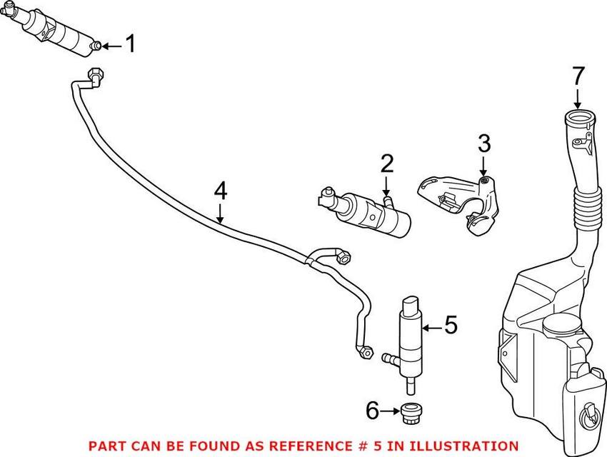 Mercedes Headlight Washer Pump 2048690021